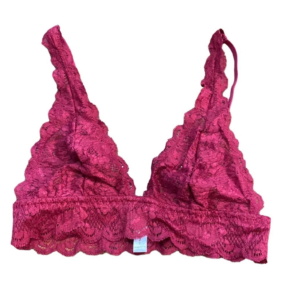 Cosabella Never Say Never Stretch Lace Bralette Deep Ruby S